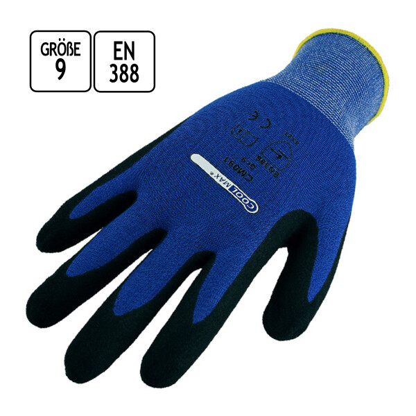 Feinstrickhandschuh 1 Paar COOLMAX® Größe 9 Handschuhe EN 388 Kategorie II