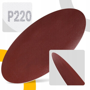 Klettscheiben 5 Stück Klettscheiben Schleifscheiben Ø 125 mm Fiberscheiben Korn 220