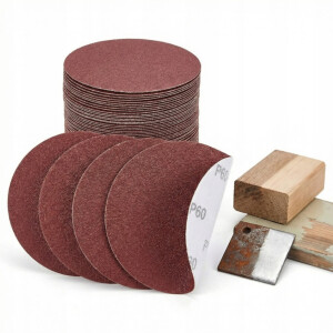 Klettscheiben 5 Stück Klettscheiben Schleifscheiben Ø 125 mm Fiberscheiben Korn 220