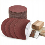 Klettscheiben 5 Stück Klettscheiben Schleifscheiben Ø 125 mm Fiberscheiben Korn 220