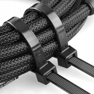 Kabelbinder Schwarz 100 x 2,5 mm UV-Beständig 100 Stück Kabelweghalter
