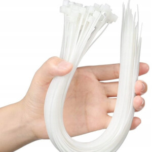 Kabelbinder Weiss 100 Stück UV Beständig 100 x 2,5 mm Kabelweg Halter