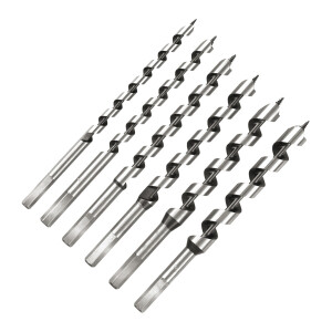 Spiralbohrer Satz 6-tlg lange Holzbohrer Ø 10 - 20 mm Schlangenbohrer 230 mm