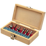 Oberfräsersatz 6-teilig Rand- und Kantenfräser Set, Oberfräsen