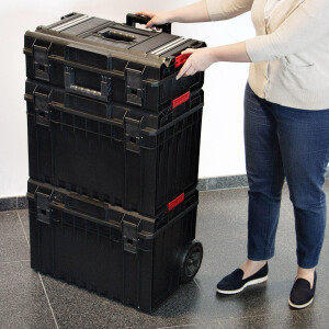 Industriekoffer mit 130 Liter TECHNIK 3 modulare Koffer rollbar
