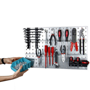 Lagersichtkastenhalter aus Metall 6er-Set