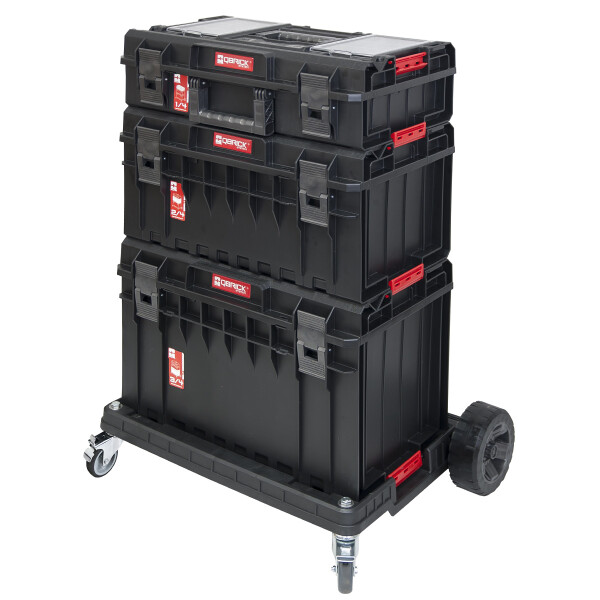 Werkstatt rollbar 4teilige mit Plattform und Werkzeugkoffer