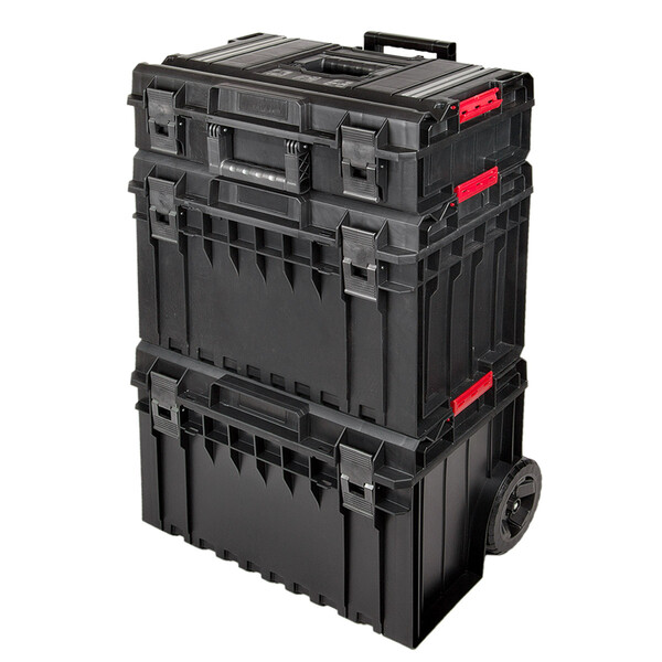 Industriekoffer mit 130 Liter TECHNIK 3 modulare Koffer rollbar