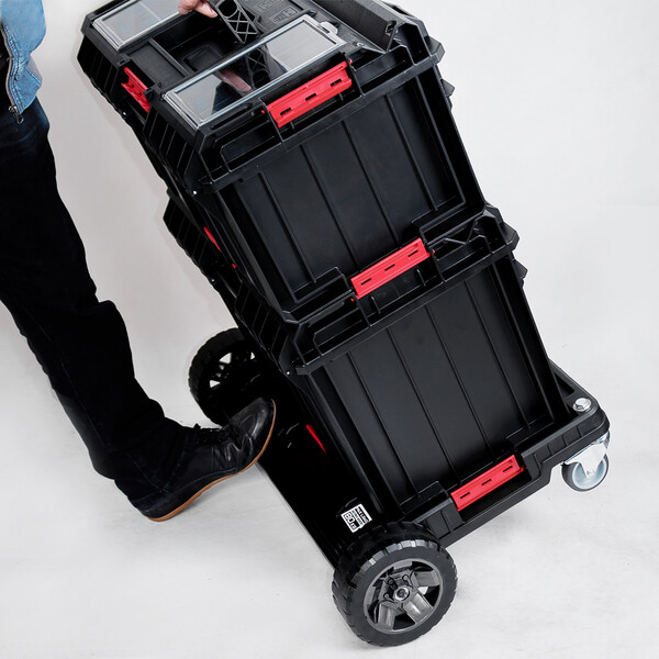 Industriekoffer mit 130 Liter TECHNIK 3 modulare Koffer rollbar