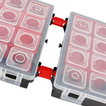 Kleinteilemagazine Größe 2 DUO Organizer doppelseitig 270x180x45 Haushaltskiste