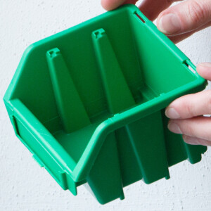 Sichtlagerkiste 5 kg Traglast in Grün Stapelbox...