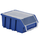 Sichtlagerbox blau mit Deckel aus Kunststoff 1 Liter