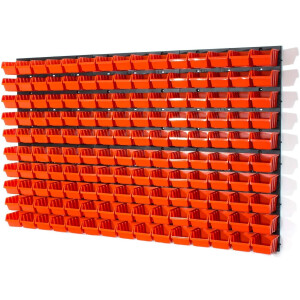 Sichtlagerkasten Orange mit Deckel 0,6 Liter
