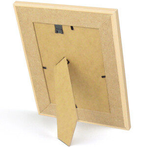 Bilderrahmen Holz natur mit Struktur 13 × 18 cm Wandrahmen Standrahmen