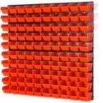 Sichtlagerkiste orange mit Deckel 1 Liter