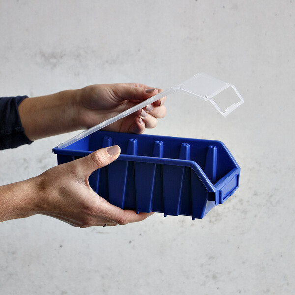 Sortierbox mit Klappdeckel 1,3 Liter in Blau