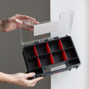 Organizer QBRICK System Two mit 10 Fächer Unterteilung 26 x 18 x 6,5 cm