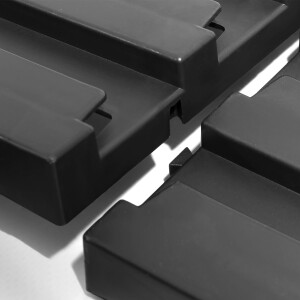 Stapelboxen Regal 20-teilig, Lagerregal mit Sichtlagerkästen und Deckel
