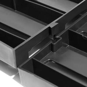 Stapelboxen Regal 20-teilig, Lagerregal mit Sichtlagerkästen und Deckel
