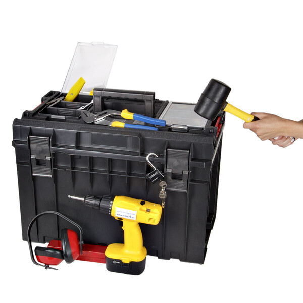 Werkzeugkoffer PROFI Werkstattkoffer 55 Liter mit Kleinteilemagazin QS One 450