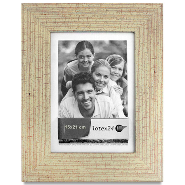 Bilderrahmen aus Holz, Bildformat 15 × 20 cm, Standfuß und Aufhängung