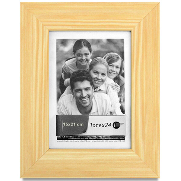 Holz-Bilderrahmen mit Glasscheibe, Bildformat 15 × 20 cm, Fotorahmen