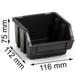 Wandregal Lagerregal 20-teilig-Regal mit Stapelboxen und Deckel