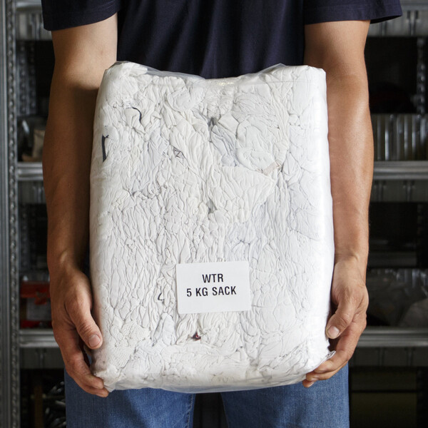 weiße Putzlappen 5 kg WTR Reinigungstücher gegen Entfärbung beständig