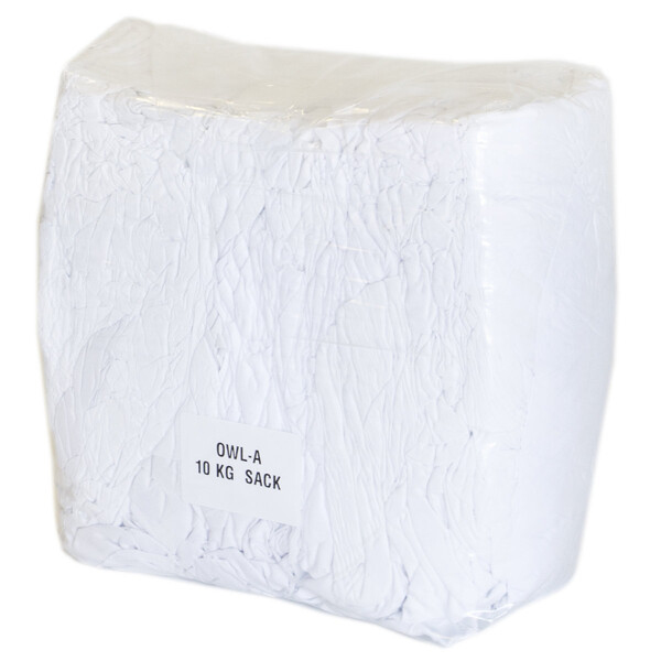 Putzlappen aus Bettwäsche Weiß 10 kg Baumwolle Reinigungstücher