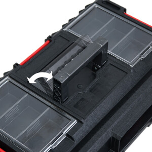 Werkzeugkoffer PROFI Werkstattkoffer 55 Liter mit Kleinteilemagazin QS One 450