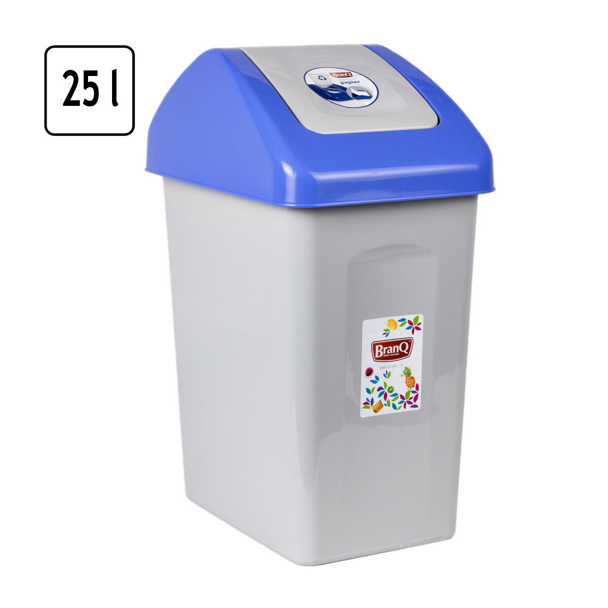 Mülleimer aus Kunststoff mit Schwingdeckel 25 Liter, 14,99 €