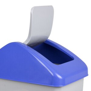 Mülleimer blauer Schwingdeckel 25 Liter