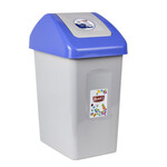 Mülleimer blauer Schwingdeckel 25 Liter