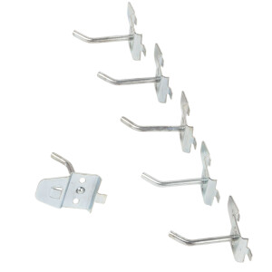 Einfachhaken als Werkzeughalter 4 cm für Lochwand