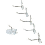 Einfachhaken als Werkzeughalter 4 cm für Lochwand