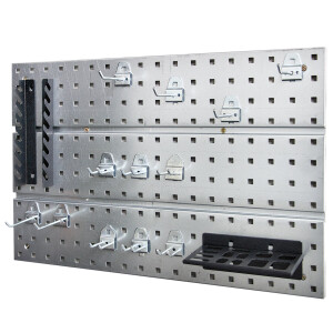 Werkzeughaken Lochwand Metall Werkzeugwand 16teilig...