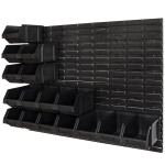 Stapelboxen Wandregal 1035 x 770 mm modulare Boxen 2 Größen 77teilig
