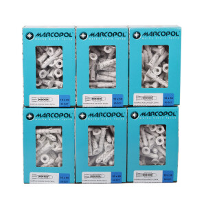 Spreizdübel 50 Stück 10 x 50 mm Kragendübel, Hohlraumdübel