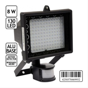 Baustrahler mit Bewegungssensor, LED, 8 Watt,...