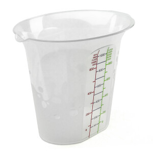Messbecher mit Skala 1100 ml Messkanne Ausgießer