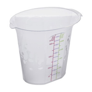 Messbecher mit Skala 1100 ml Messkanne Ausgießer