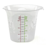 Messbecher mit Skala 1100 ml Messkanne Ausgießer
