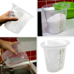 Messbecher mit Skala 1100 ml Messkanne Ausgießer