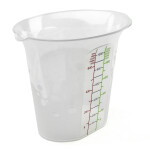 Messbecher mit Skala 1100 ml Messkanne Ausgießer