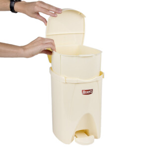 Preiswerter Papierkorb, 6-Liter-Abfalleimer, Abfallsammler, Treteimer
