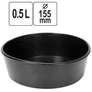 Gipsbecher, Gipsschüssel 0,5 Liter, flacher und weicher Gipsanrührer