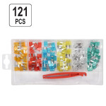 Flachstecksicherungen, 121-teiliges Kfz-Sicherung-Set 3–30 Ampere Auto-Stecksicherung