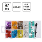 Auto-Stecksicherung Set 97 teilig Flachstecksicherungen 3 - 30 Ampere