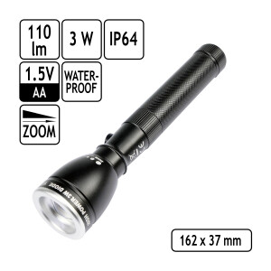 massive Aluminium LED Taschenlampe, Werkstattlampe, Lampe...
