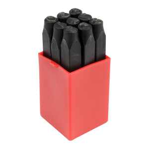 Schlagzahlen Metall, 10er Satz Schlagstempel von 0 bis 9